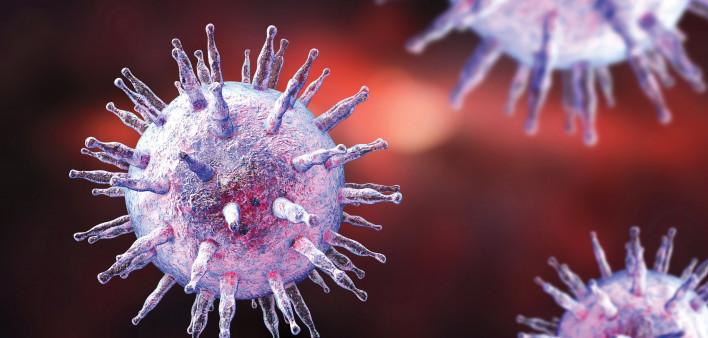 Epstein-Barr virus illustration