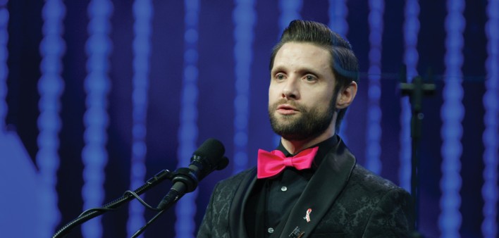 Daniel Pintauro speaking at a podium