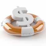 a US dollar symbol in a life preserver
