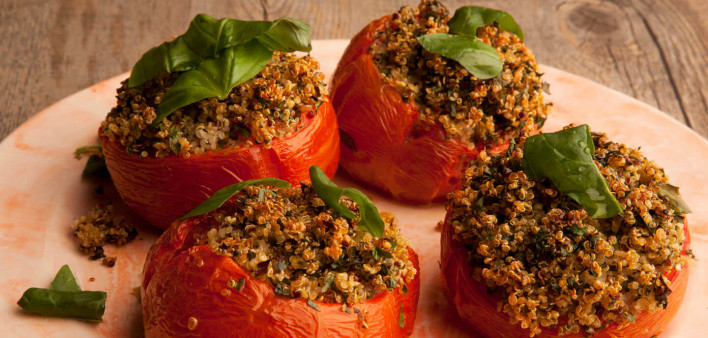 Quinoa Stuffed Tomatoes