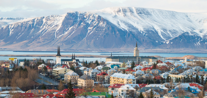 Reykjavik the capital city of Iceland