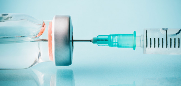 vial and needle vaccine injection medication
