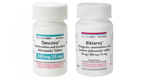 Authentic packaging for Descovy and Biktarvy