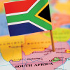 Map and Flag of South Africa