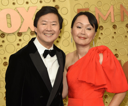 Ken Jeong, Tran Ho at the Primetime Emmy Awards - Arrivals at the Microsoft Theater on September 22, 2019 in Los Angeles, CA
