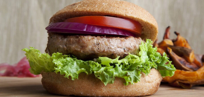 Spicy Indian-Style Chicken Burger