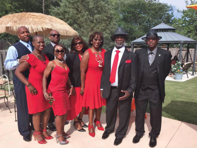 Terlisa Sheppard with her siblings