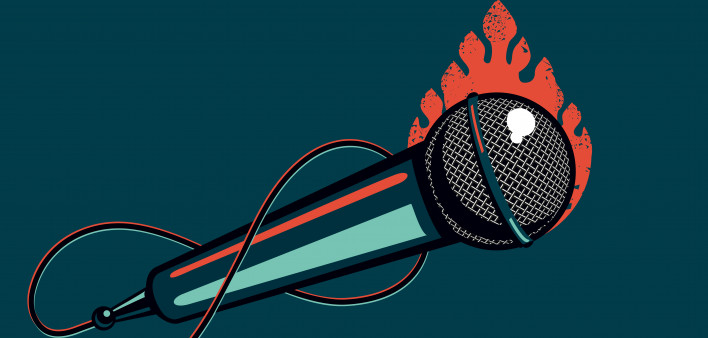 Vectors  Images Photos Illustrations Vectors      Video  Search by image Music poster with microphone and fire. Hip-hop and rock party background with mic.