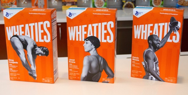 Wheaties Legends boxes with Greg Louganis