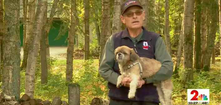 In eight y ears, Anchorage resident Mike Mitchell and his Shih Tzu have walked a distance equal to a lap around the Earth.