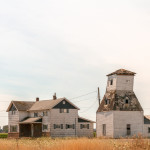rural, house, barn, field, building, country, outdoors