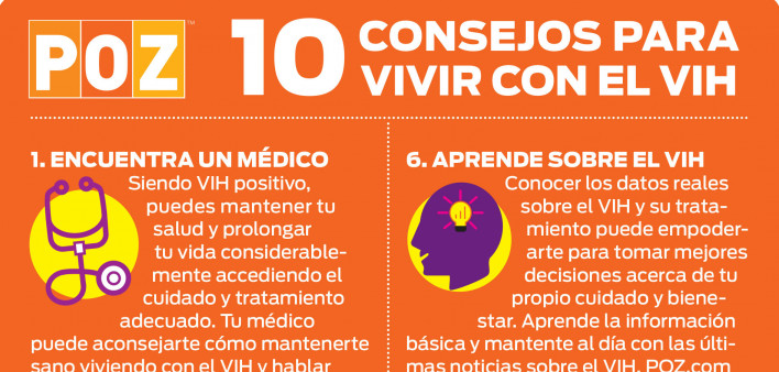 10 consejos para  vivir con el VIH tips