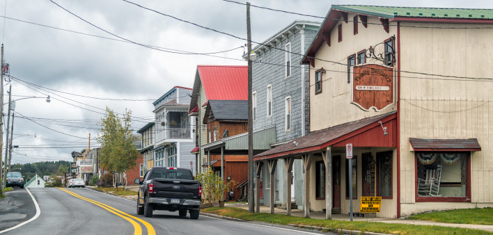 A small town in West Virginia. Many rural residents must travel hours to see a health care specialist.