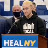 Luke Grandis of VOCAL-NY speaks at HealNY event October 5, 2021.