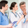 Doctor consulting on a case