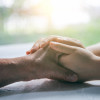 I'm always here love you,support you - Stock image China - East Asia, Adult, Affectionate, Cancer - Illness, Holding Hands