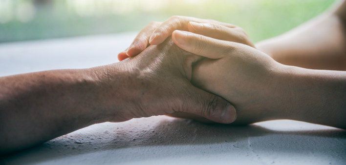 I'm always here love you,support you - Stock image China - East Asia, Adult, Affectionate, Cancer - Illness, Holding Hands