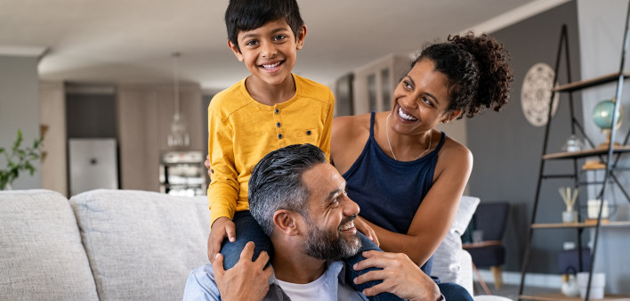 Happy Ethnic family