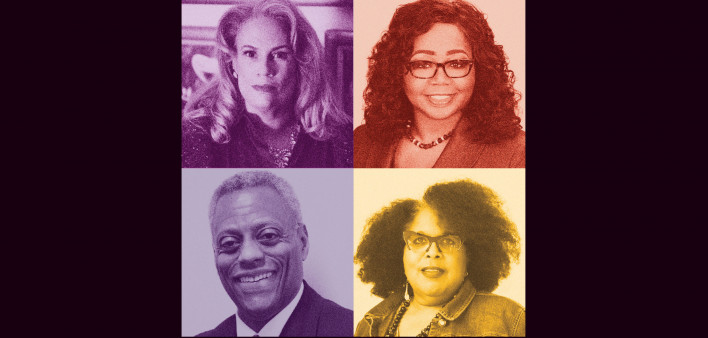 Clockwise from top left: Rae Lewis Thornton, Marlene McNeese, Tiye Link and Jesse Milan Jr.