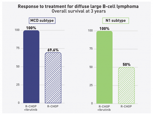 Ibrutinib Improves Diffuse Large B-Cell Lymphoma Survival