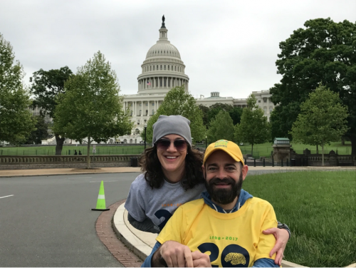 Adam and Whitney in Washington D.C. for National Brain Tumor Society’s Advocacy Event, Head to the Hill, 2017