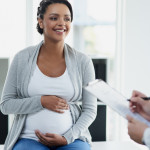 pregnant woman at the doctor