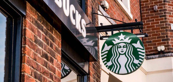 Starbucks Coffee Shop Branding Logo With No People