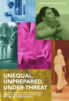 The cover of 2021 World AIDS Day report by UNAIDS