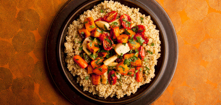 Quinoa with Roasted Winter Vegetables