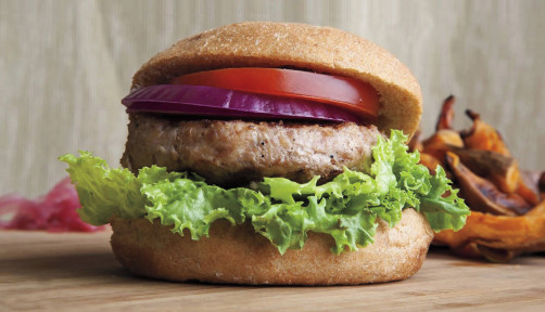 Spicy Indian-Style Chicken/Turkey Burger