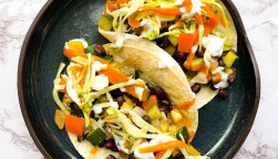 Black Bean & Sauteed Veggie Tacos