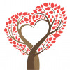 tree heart illustration