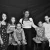 Deltra James  and her five  daughters