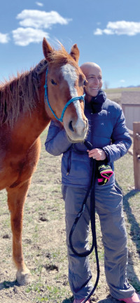 Siri Lindley with her horse Savannah