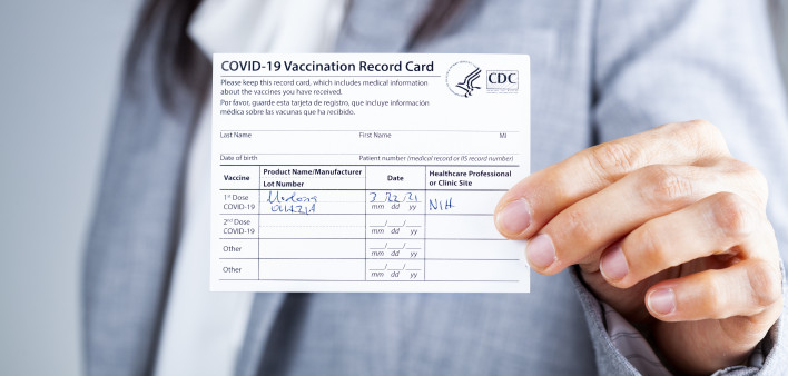 COVID-19, COVID-19 vaccine vaccinatino record
