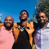 Lil Nas X with THRIVE SS founders Dwain Bridges, left, and Larry Walker.