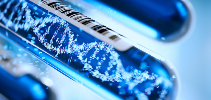 DNA forming in a test tube