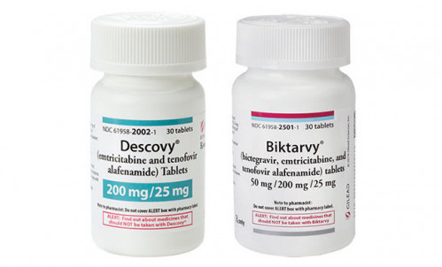 Authentic packaging for Descovy and Biktarvy