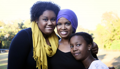 Mother with Cancer and Daughters