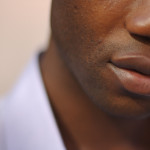 black mans face and mouth