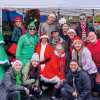 San Francisco AIDS Foundation organizes a Santa Skivvies Run (skivvies not pictured), a combination fun run and walk to raise money for health justice and lifesaving services. I