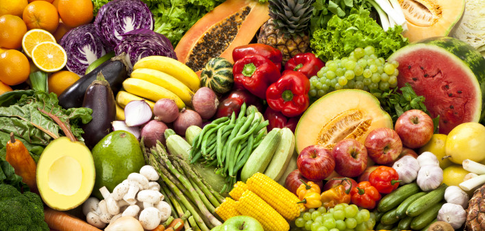 healthy fruits and vegetables