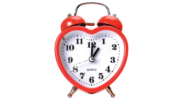 heart shaped alarm clock