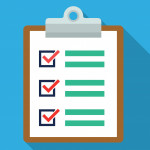 illustration clipboard check marks