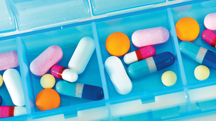 pill box with pills