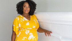 Portrait of a beautiful African American Pregnant Woman