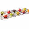fruits in pill blister pack