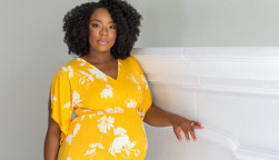 Portrait of a beautiful African American Pregnant Woman