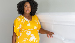 Portrait of a beautiful African American Pregnant Woman