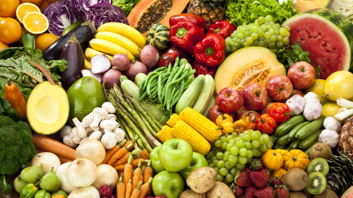 healthy fruits and vegetables